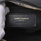 Saint Laurent Black Chevron Quilted Grain de Poudre Round Camera Bag Handbags Saint Laurent