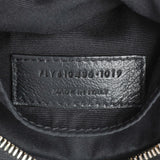 Saint Laurent Black Chevron Quilted Grain de Poudre Round Camera Bag Handbags Saint Laurent
