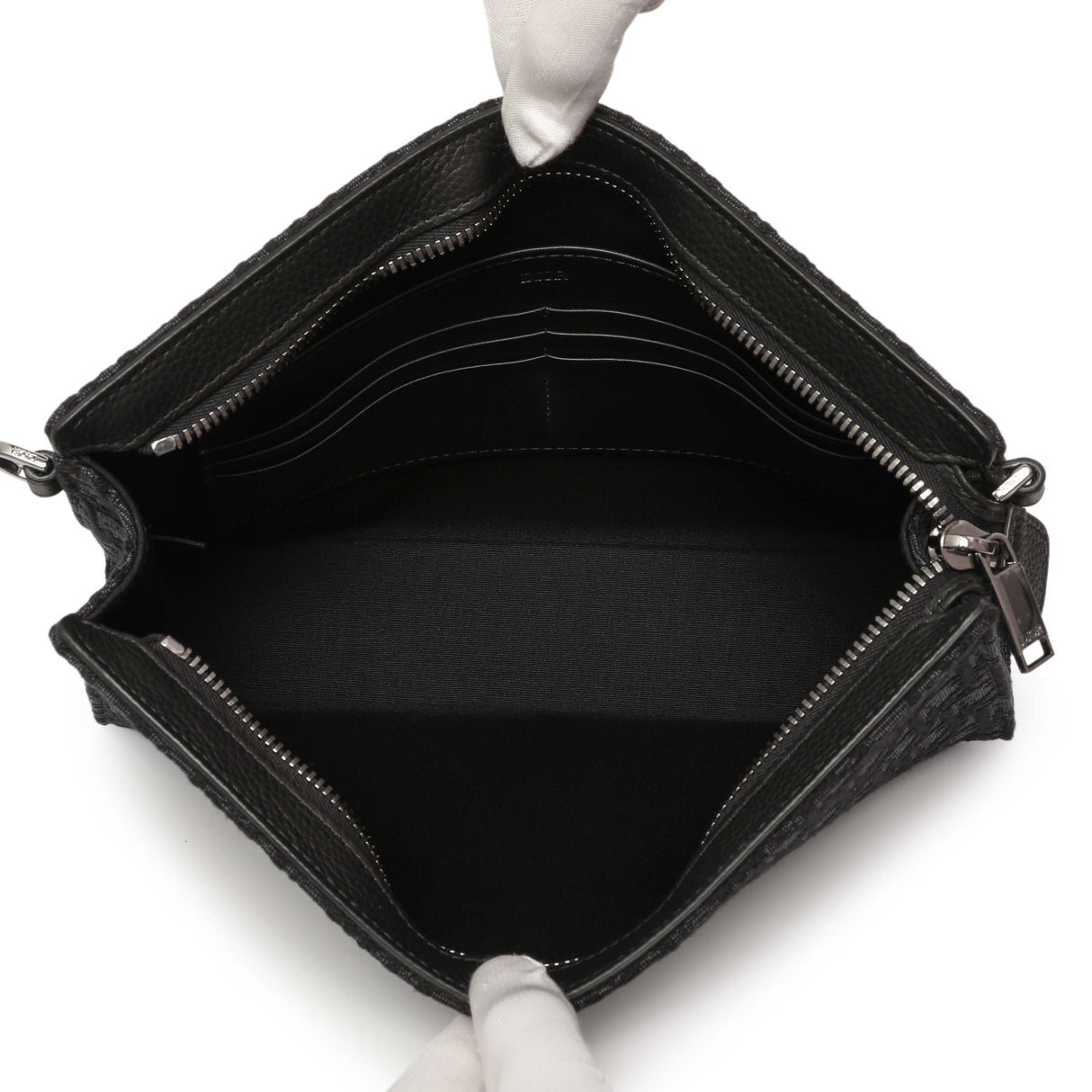 Christian Dior Black Oblique A5 Triangle Pouch