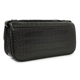 Balenciaga Black Crocodile Embossed Small Gossip Bag