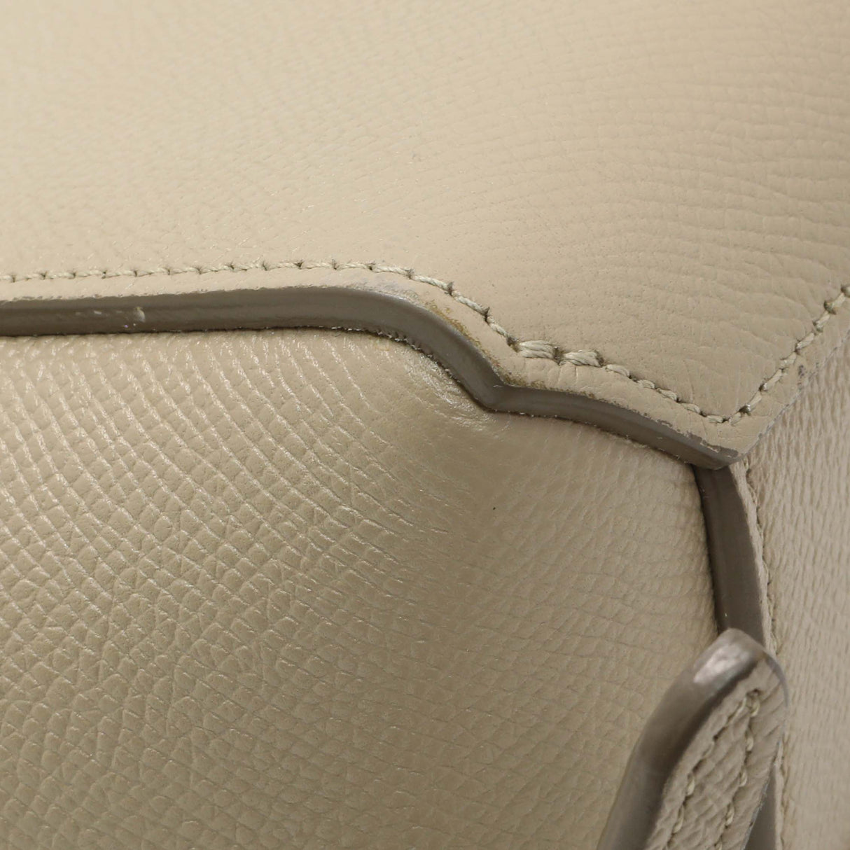 Celine Beige Grained Calfskin Pico Belt Bag Handbags Celine