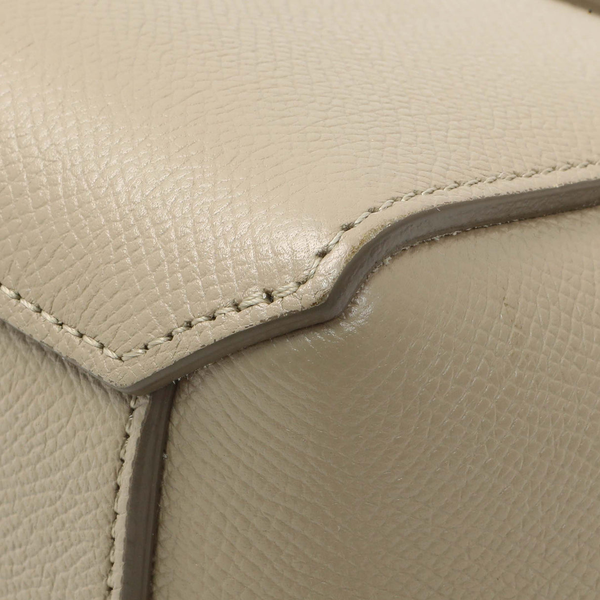 Celine Beige Grained Calfskin Pico Belt Bag Handbags Celine