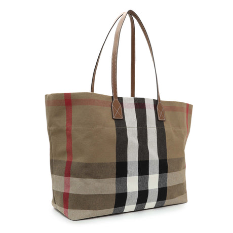 Burberry Giant Check Canvas London Tote