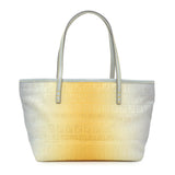 Fendi Yellow Grey Zucchino Canvas Tote