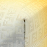 Fendi Yellow Grey Zucchino Canvas Tote