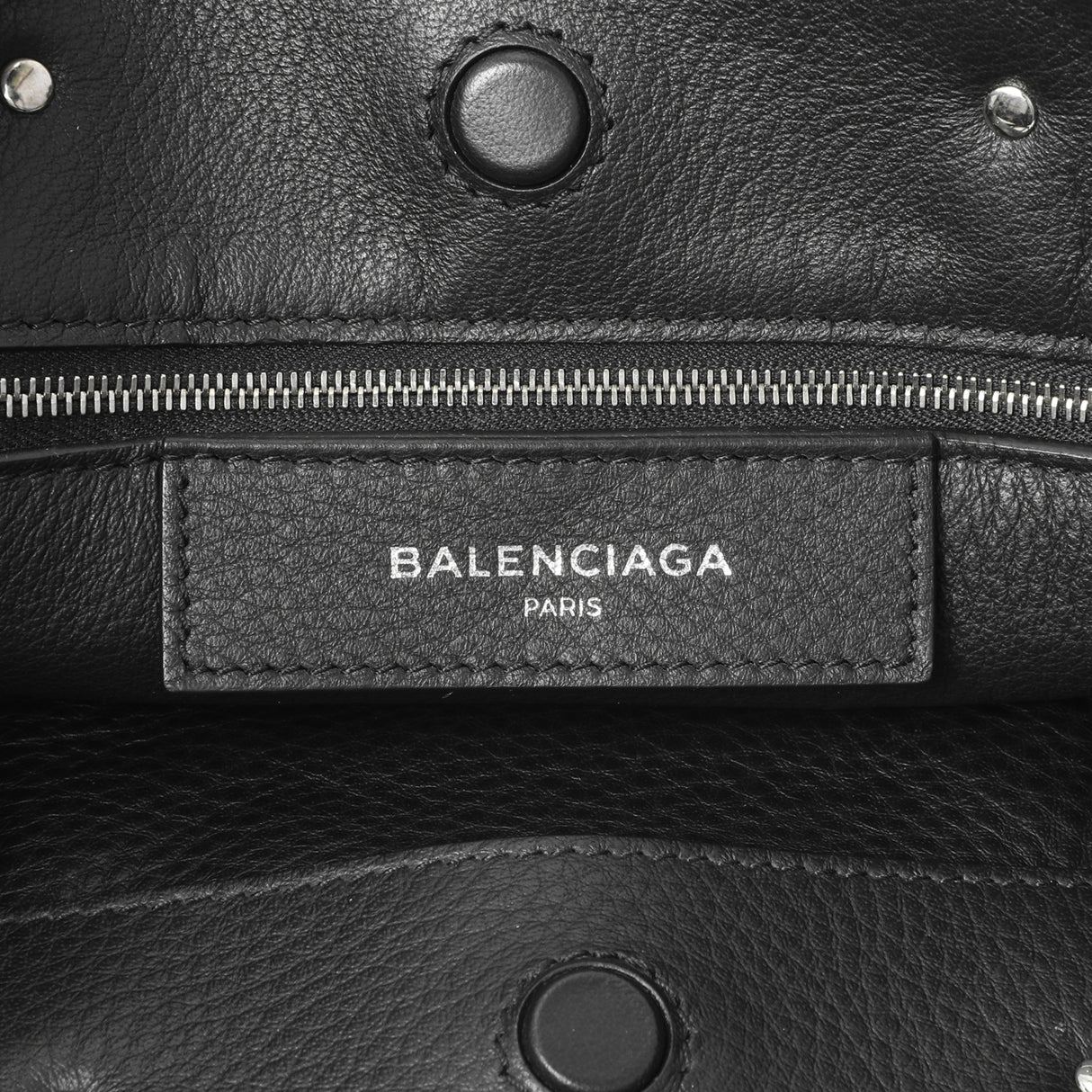 Balenciaga Black Calfskin Mini Papier A4 Tote Handbags Balenciaga