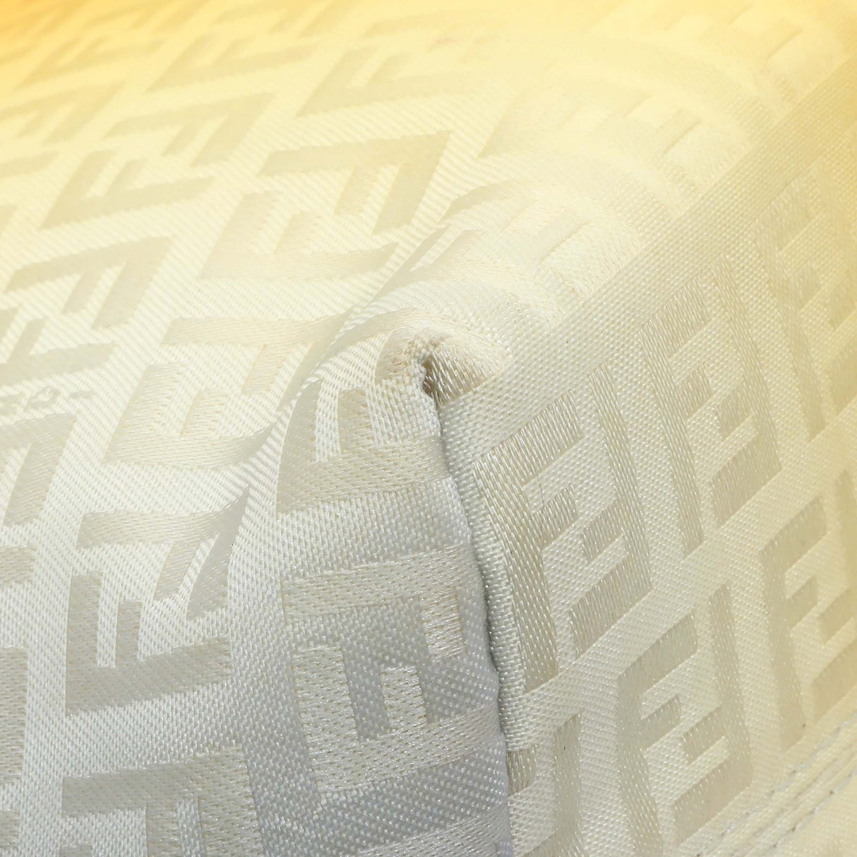 Fendi Yellow Grey Zucchino Canvas Tote