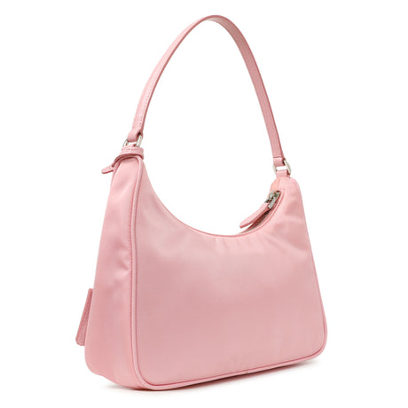 Prada Rosa Tessuto Nylon Saffiano Mini Re-Edition 2005 Bag