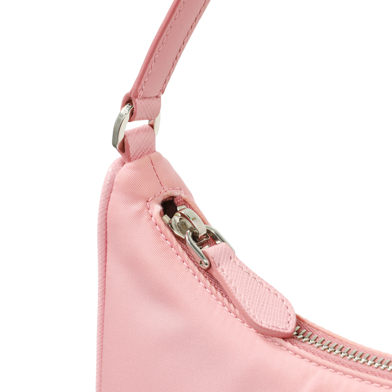 Prada Rosa Tessuto Nylon Saffiano Mini Re-Edition 2005 Bag – Modaselle
