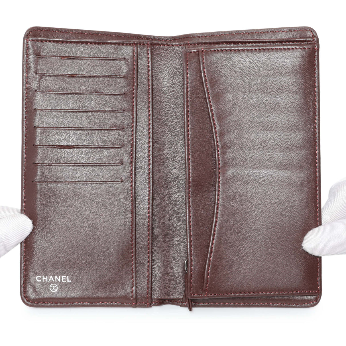 Chanel Lambskin Quilted Yen Wallet Black