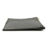 Valextra Grey Calfskin Card Holder With Zip