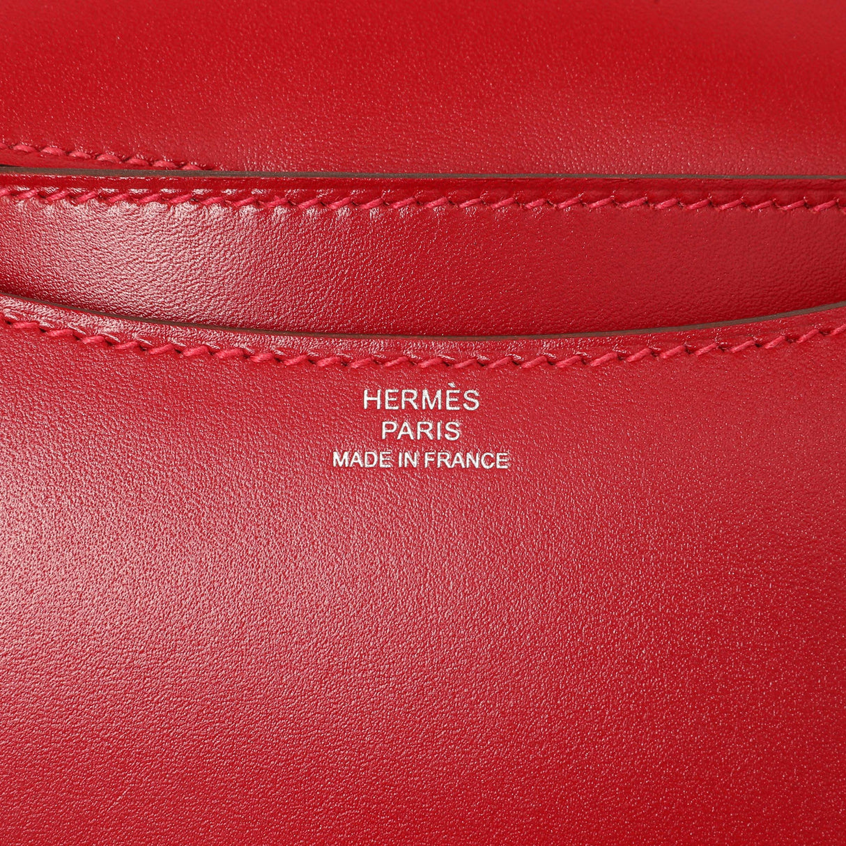 Hermes Rouge Vif Tadelakt Constance 18