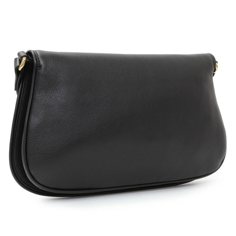 Gucci Black Roxy Calfskin Blondie Chain Shoulder Flap Bag Handbags Gucci