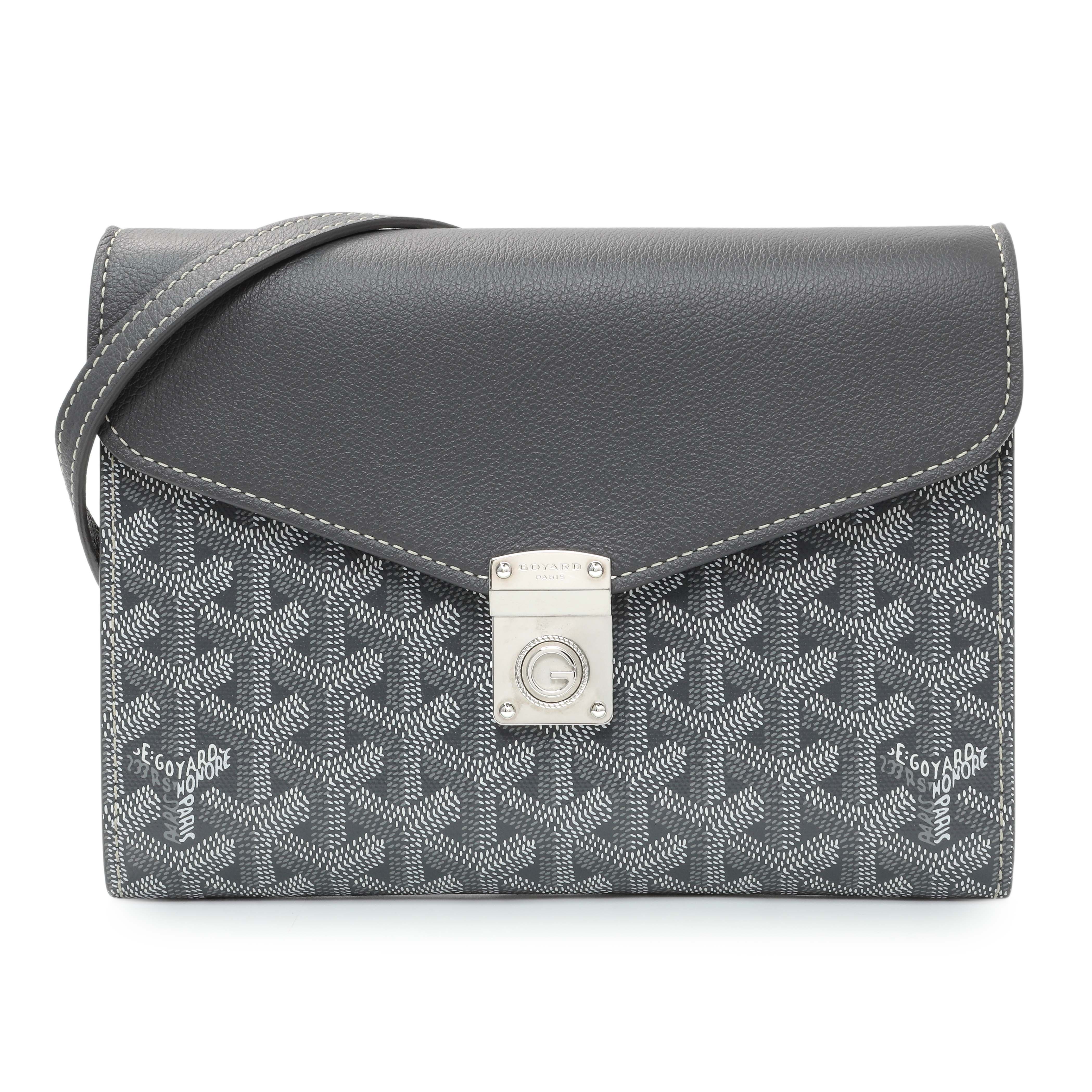 Goyard Grey Goyardine Calfskin Chypre Wallet Pouch – Modaselle