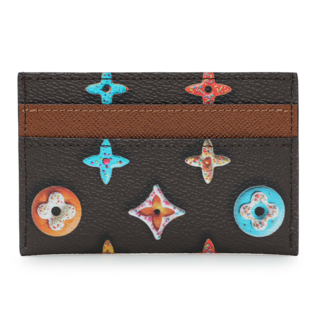 Louis Vuitton Monogram Chocolate Donut Double Cardholder Accessories Louis Vuitton