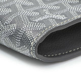 Goyard Grey Goyardine Calfskin Chypre Wallet Pouch