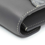 Goyard Grey Goyardine Calfskin Chypre Wallet Pouch