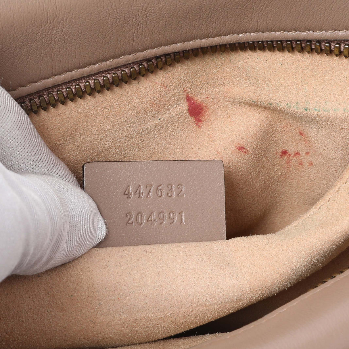 Gucci Porcelain Rose Calfskin Matelasse Small GG Marmont Chain Shoulder Bag