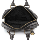 Louis Vuitton Grey Suede Stamped Alligator Embossed Havane Bowler PM Handbags Louis Vuitton