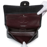 Chanel Black Quilted Caviar Medium Classic Double Flap Handbags Chanel