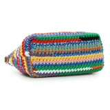 Miu Miu Multicolor Fabric Crochet Pouch Handbags Miu Miu