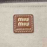 Miu Miu Grey Canvas Backpack Handbags Miu Miu