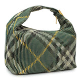 -6 items Thur Aug 20 ⬆️-Burberry Green Canvas Knitted Check Peg Medium Duffle Bag Handbags Burberry