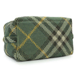 -6 items Thur Aug 20 ⬆️-Burberry Green Canvas Knitted Check Peg Medium Duffle Bag Handbags Burberry