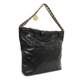 Chanel Black Quilted Shiny Calfskin Small Chanel 22 Handbags Chanel