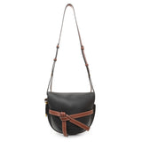 Loewe Black Grained Calfskin Small Gate Crossbody Bag Handbags Loewe