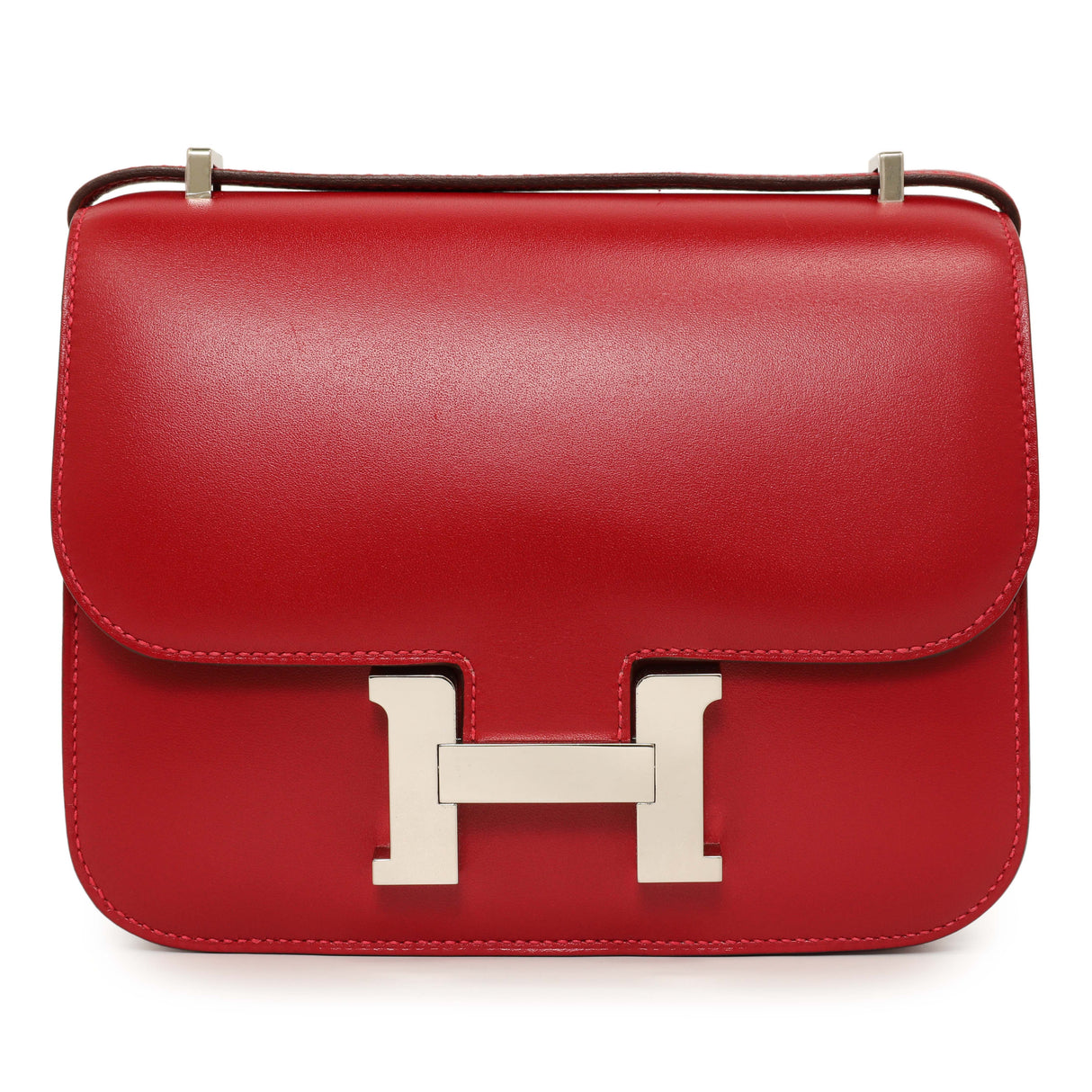 Hermes Rouge Vif Tadelakt Constance 18