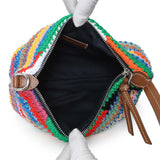 Miu Miu Multicolor Fabric Crochet Pouch Handbags Miu Miu