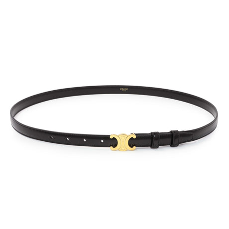 Celine Black Box Calfskin Triomphe Belt Accessories Celine