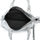 Balenciaga Silver Agneau Small Le City Handbags Balenciaga