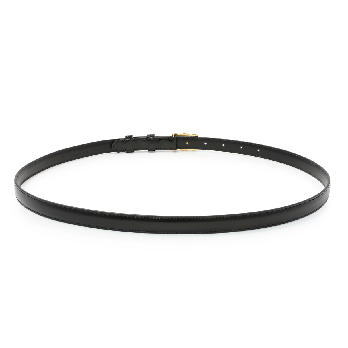 Celine Black Box Calfskin Triomphe Belt Accessories Celine