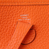 Hermes Orange Clemence Evelyne TPM Handbags Hermes