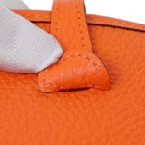 Hermes Orange Clemence Evelyne TPM Handbags Hermes