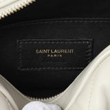 Saint Laurent White Grain De Poudre Uptown Baby Pouch Accessories Saint Laurent