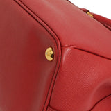 Prada Red Saffiano Small Galleria Double Zip Tote