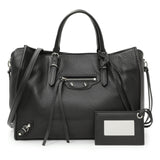 Balenciaga Black Calfskin Mini Papier A4 Tote Handbags Balenciaga