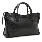 Balenciaga Black Agneau Classic Hardware Small City Handbags Balenciaga