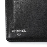 Chanel Black Calfskin Wild Stitch Wallet Accessories Chanel