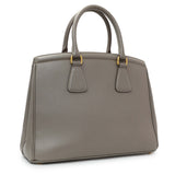 Prada Taupe Saffiano Lux Parabole Tote