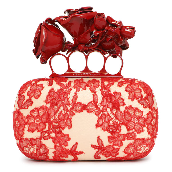 Alexander McQueen Lace Rose Knuckle Clutch – Modaselle