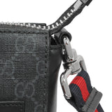 Gucci GG Supreme Monogram Web Small Flat Messenger Bag Handbags Gucci