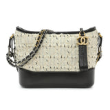 Chanel Tweed Calfskin Small Gabrielle Hobo Handbags Chanel