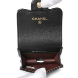 Chanel Black Quilted Caviar Airpod Pro Holder Accessories Chanel