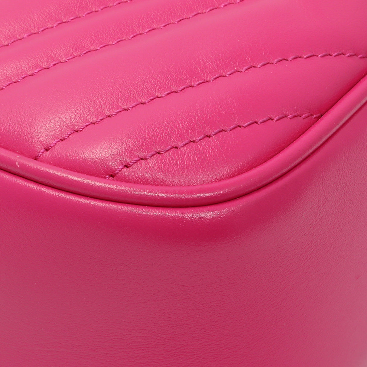 Gucci Fuxia Calfskin Marmont Chain Bag Handbags Gucci