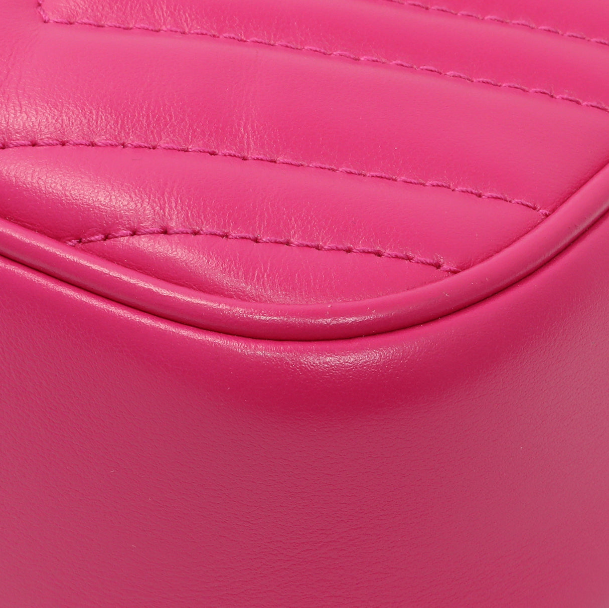 Gucci Fuxia Calfskin Marmont Chain Bag Handbags Gucci