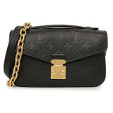 Louis Vuitton Black Empreinte Pochette Metis East West